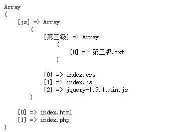 PHP读取目录树