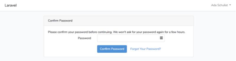 Laravel6.2用户登录