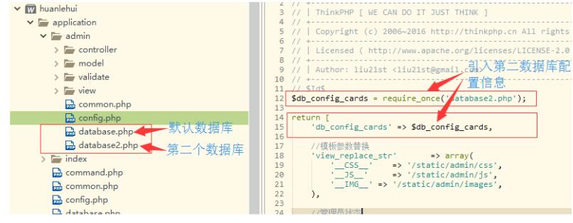 thinkphp 框架数据库切换实现方法分析