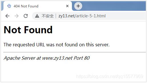 PHP使用Apache的伪静态功能实现“网页404时跳转指定页面