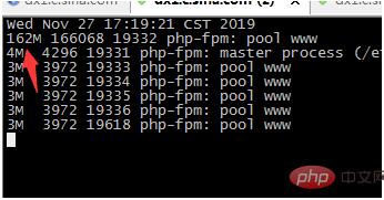 怎么循环查看php-fpm的内存占用情况