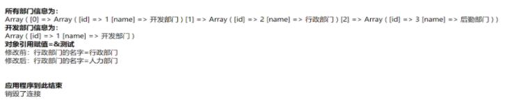 一个简单的部门案例详解(PHP代码实例)
