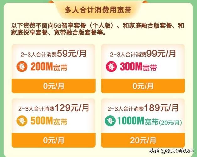 100m的移动宽带和20m的电信宽带哪个好？