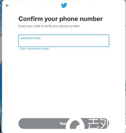 推特账号手机验证