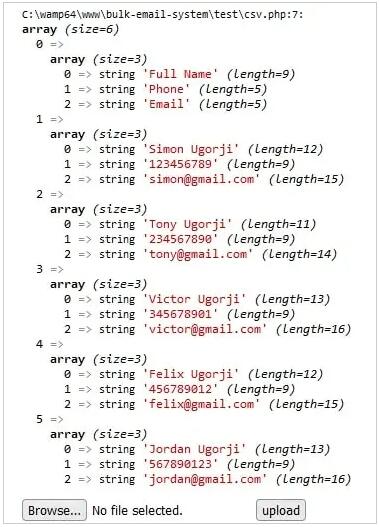 PHP读取和写入CSV文件的示例代码
