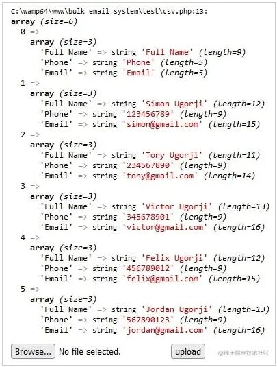 PHP读取和写入CSV文件的示例代码