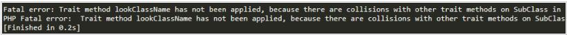 PHP中trait的使用和同时引入多个trait时同名方法冲突的处理方法