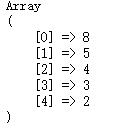 php冒泡算法实现倒序和正序排列的示例代码